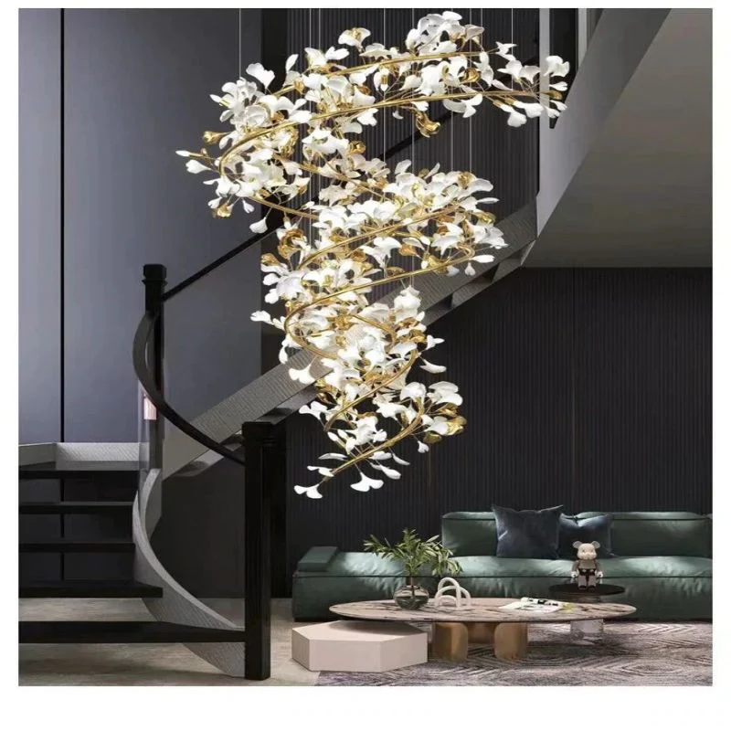 Ceramic Ginkgo Modern Chandelier - Image 11