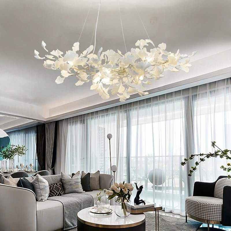 Ceramic Ginkgo Modern Chandelier - Image 13