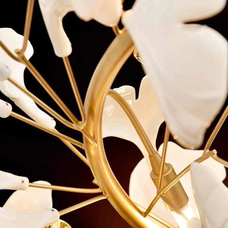 Ceramic Ginkgo Modern Chandelier - Image 4