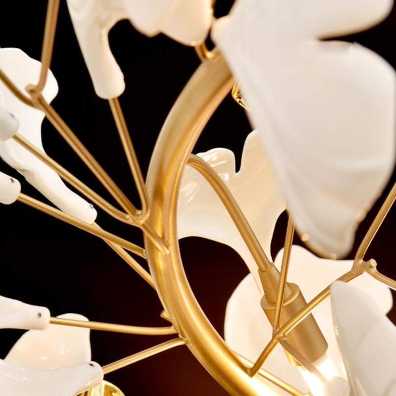 Ceramic Ginkgo Petal Branches-Shaped Chandelier(Round) - Image 7