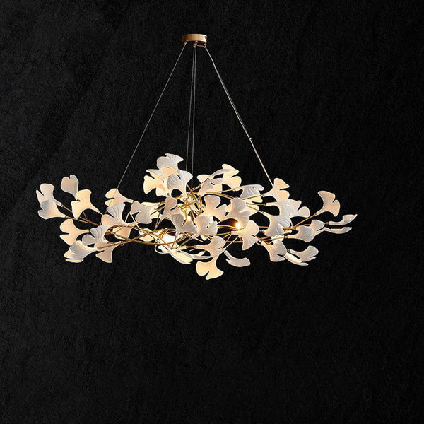 Ceramic Petal Modern Linear Branch Chandelier - Image 5