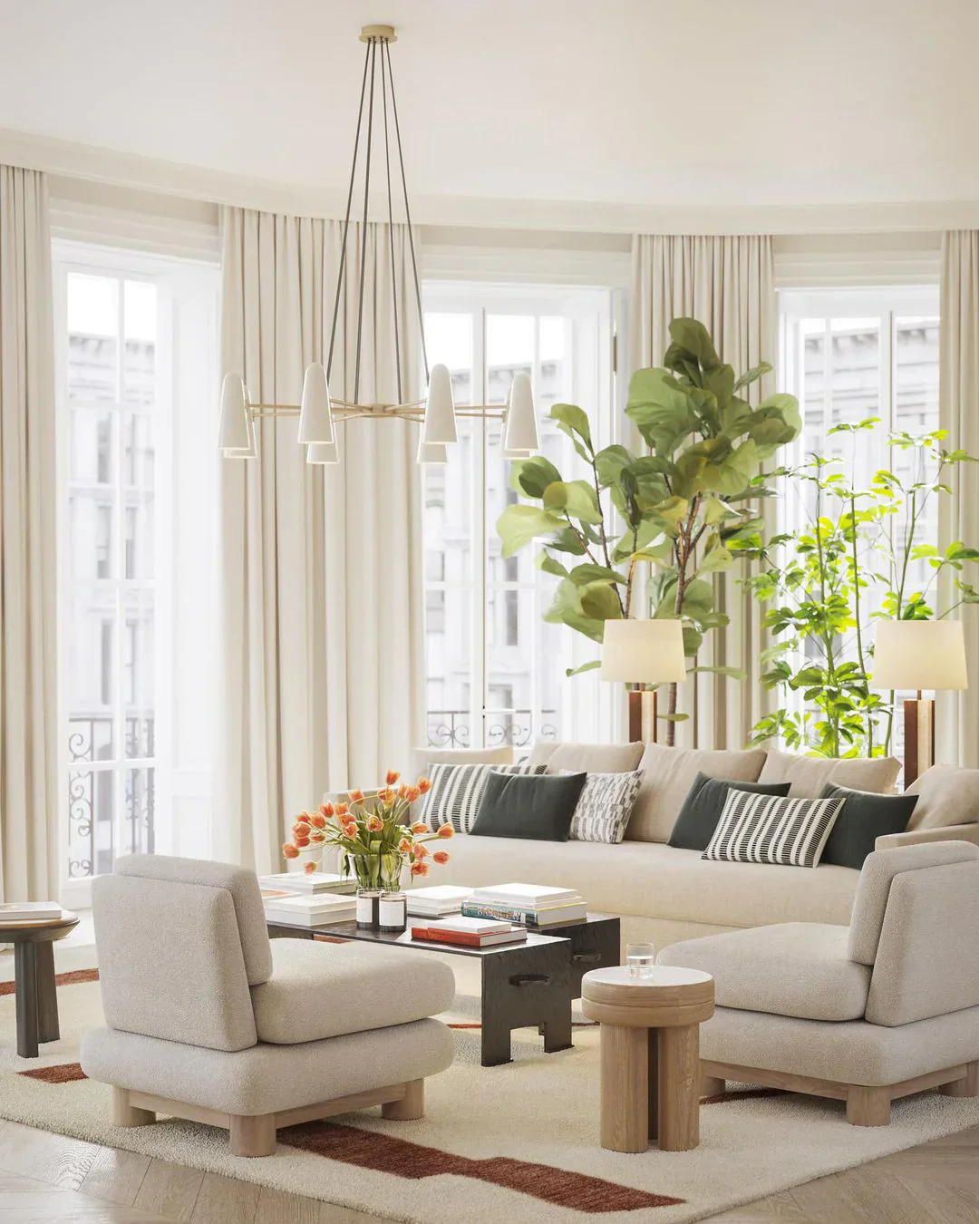 Modern Style Round Cone Glass Chandelier for Bedroom/Living Room/Dining Room - Image 10