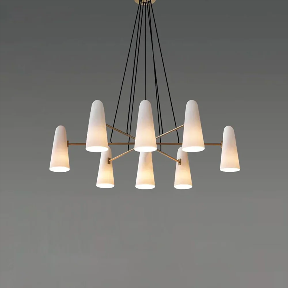 Modern Style Round Cone Glass Chandelier for Bedroom/Living Room/Dining Room - Image 14