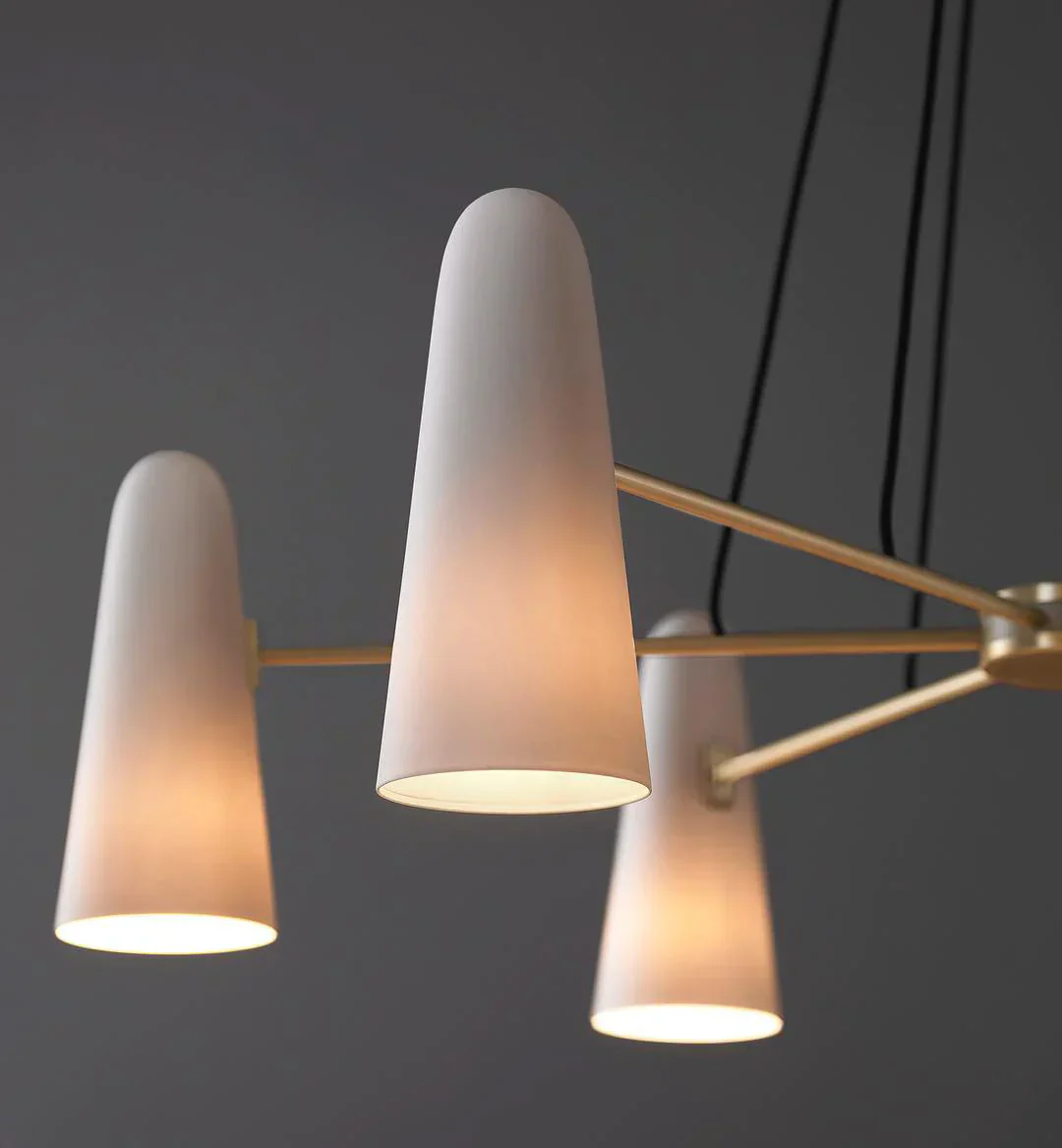 Modern Style Round Cone Glass Chandelier for Bedroom/Living Room/Dining Room - Image 18