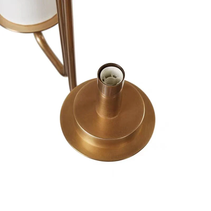 Modern Style Minimalism White Shades Chandelier/Wall Light in Brass - Image 12