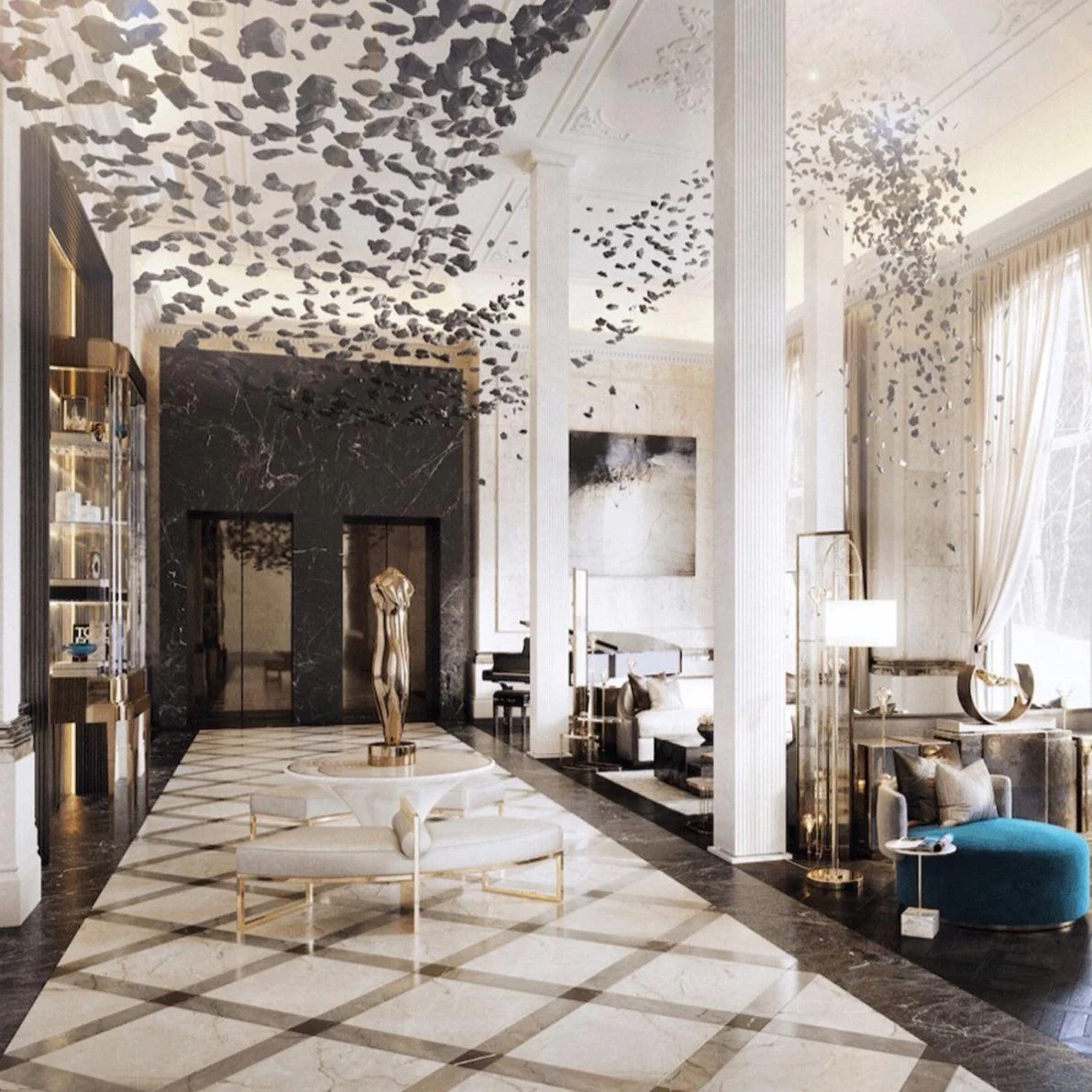 Black Stones Chandeliers - Image 15