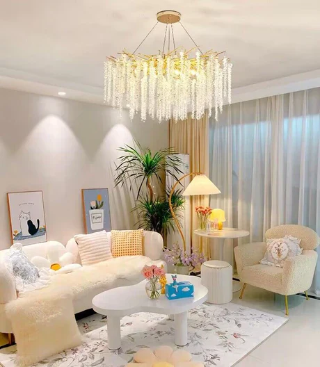 Branch Style Ceiling Light Crystal icicle Chandelier For Dining Table for Modern Home - Image 10