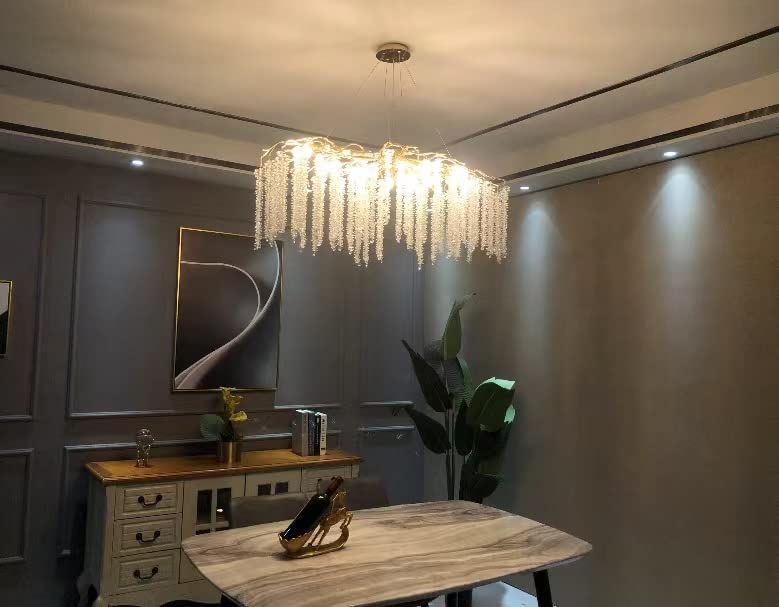 Branch Style Ceiling Light Crystal icicle Chandelier For Dining Table for Modern Home - Image 11