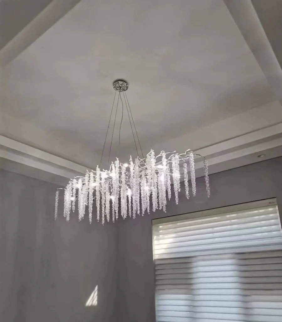 Branch Style Ceiling Light Crystal icicle Chandelier For Dining Table for Modern Home - Image 23