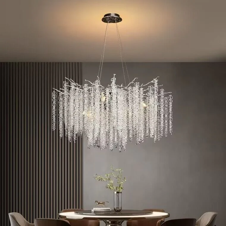 Branch Style Ceiling Light Crystal icicle Chandelier For Dining Table for Modern Home - Image 26