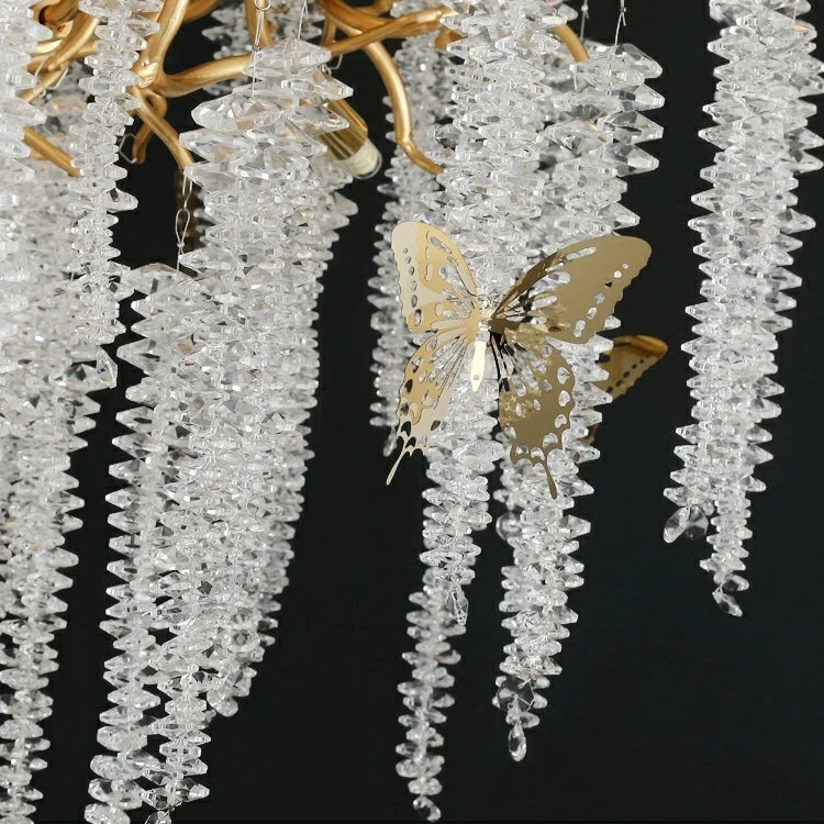 Branch Style Ceiling Light Crystal icicle Chandelier For Dining Table for Modern Home - Image 28