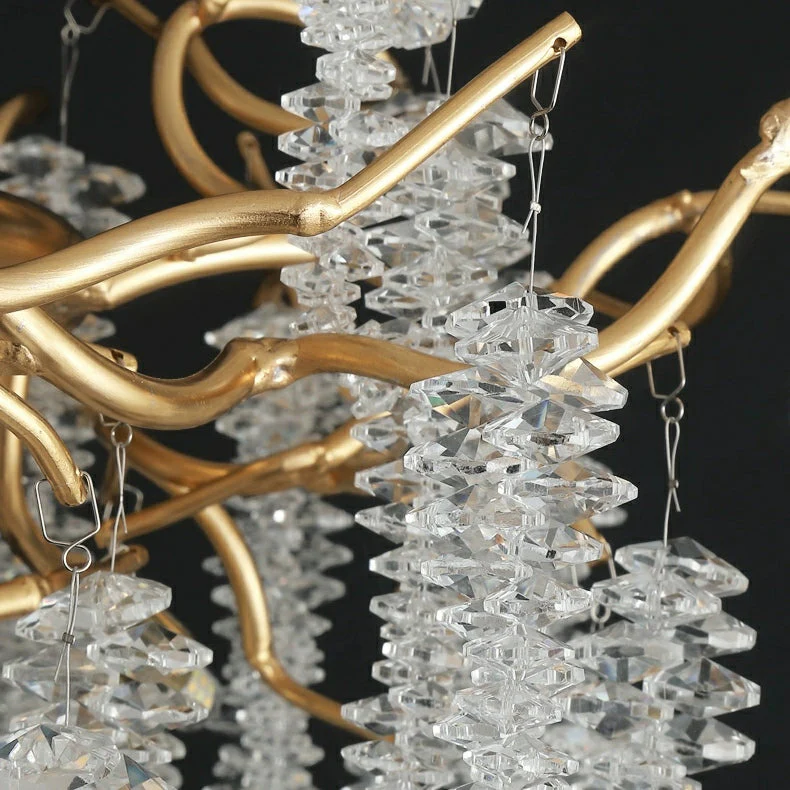 Branch Style Ceiling Light Crystal icicle Chandelier For Dining Table for Modern Home - Image 29