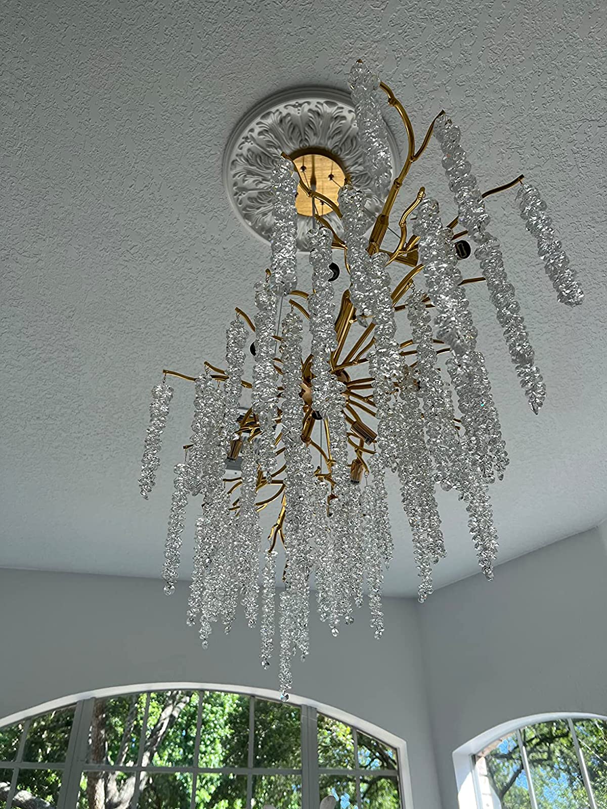 Branch Style Ceiling Light Crystal icicle Chandelier For Dining Table for Modern Home - Image 8