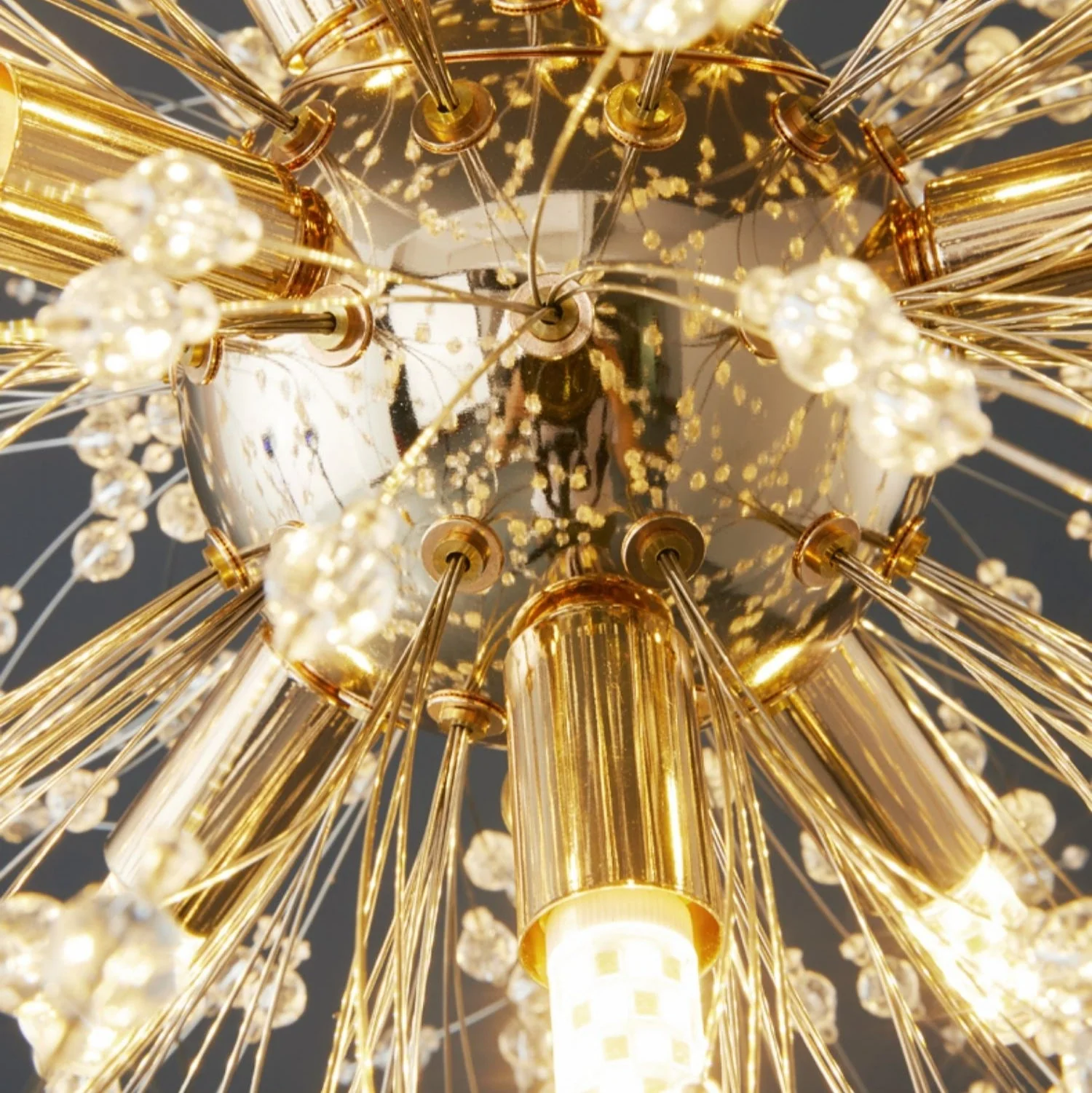 Dandelion Crystal Chandelier Light Firefly/ Glowworm Hanging Lamp Pendant For Rectangle Dining Room - Image 7