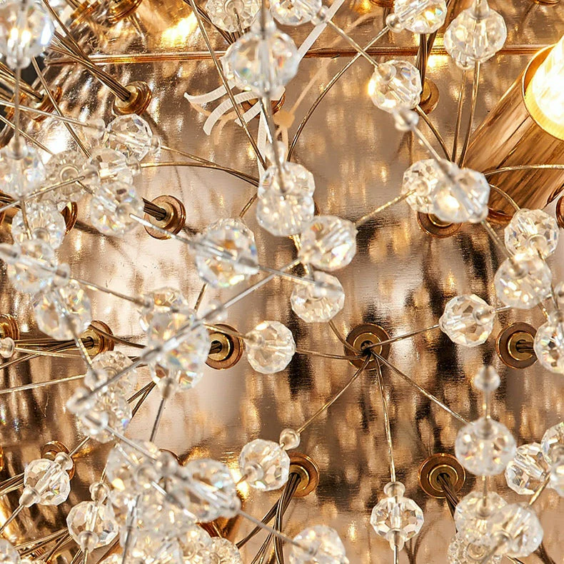 Dandelion Crystal Chandelier Light Firefly/ Glowworm Hanging Lamp Pendant For Rectangle Dining Room - Image 9