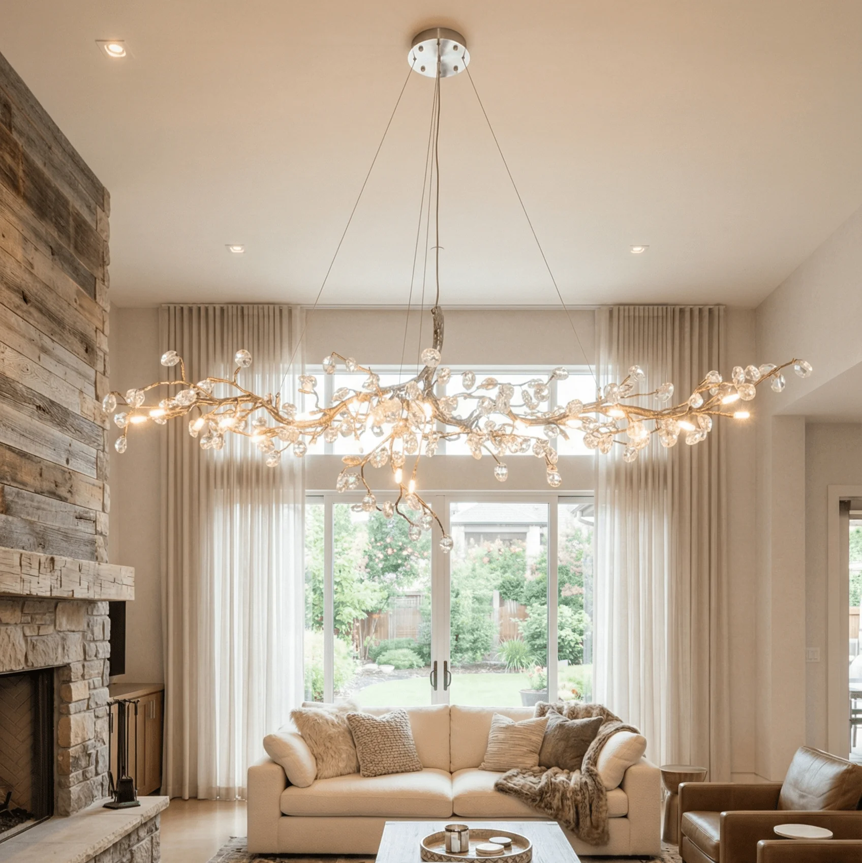 Cherry Blossom Branch Tree Chandelier - Image 6