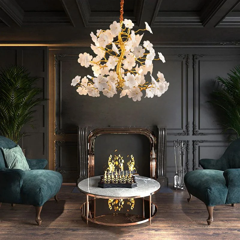 Cherry Dining Room Branch Chandelier - Image 4