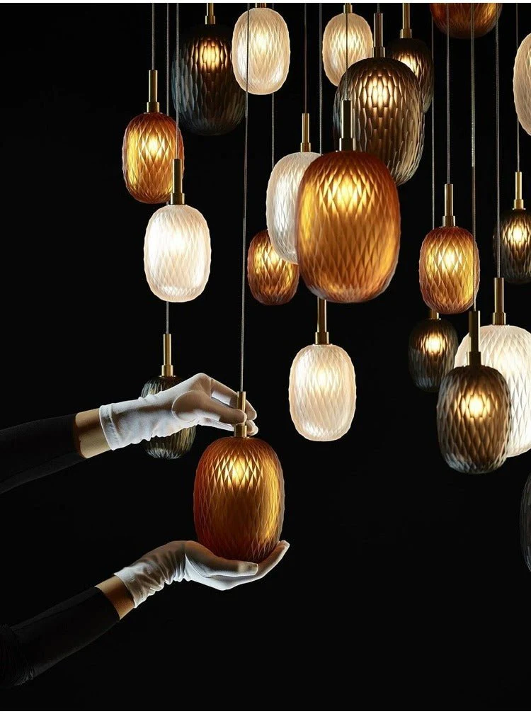 Galaxy Chromatic Gem Drop Spiral  Chandelier - Image 10
