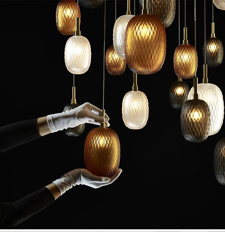 Galaxy Chromatic Gem Drop Spiral  Chandelier - Image 15