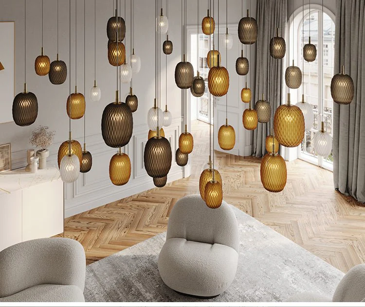 Galaxy Chromatic Gem Drop Spiral  Chandelier - Image 16