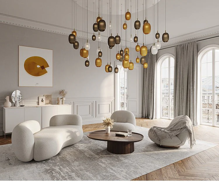 Galaxy Chromatic Gem Drop Spiral  Chandelier - Image 17