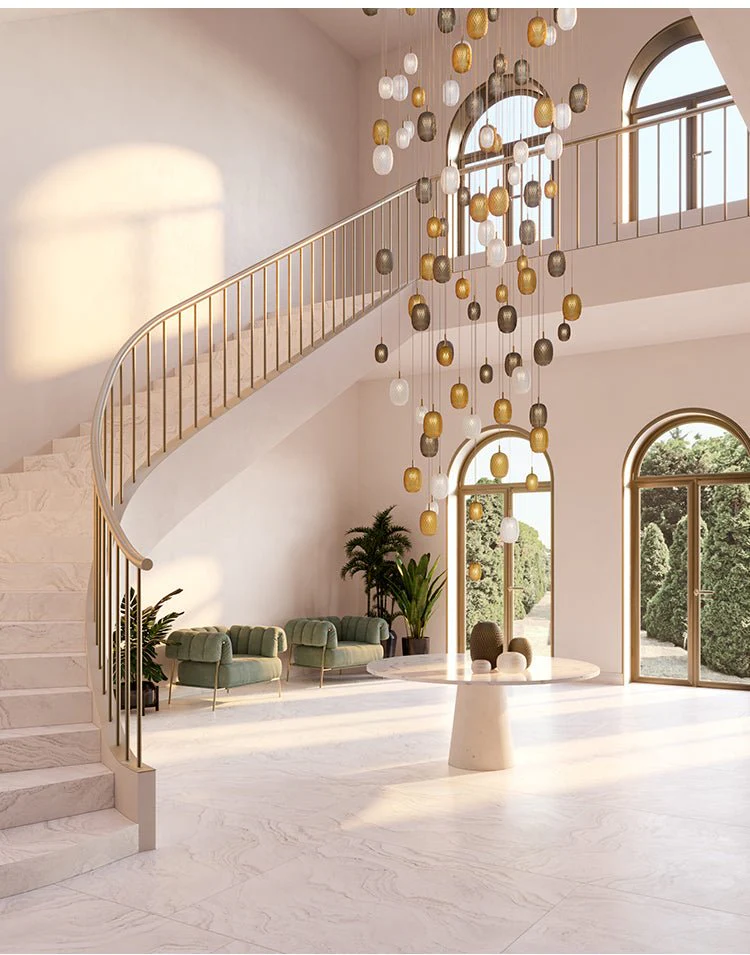 Galaxy Chromatic Gem Drop Spiral  Chandelier - Image 18