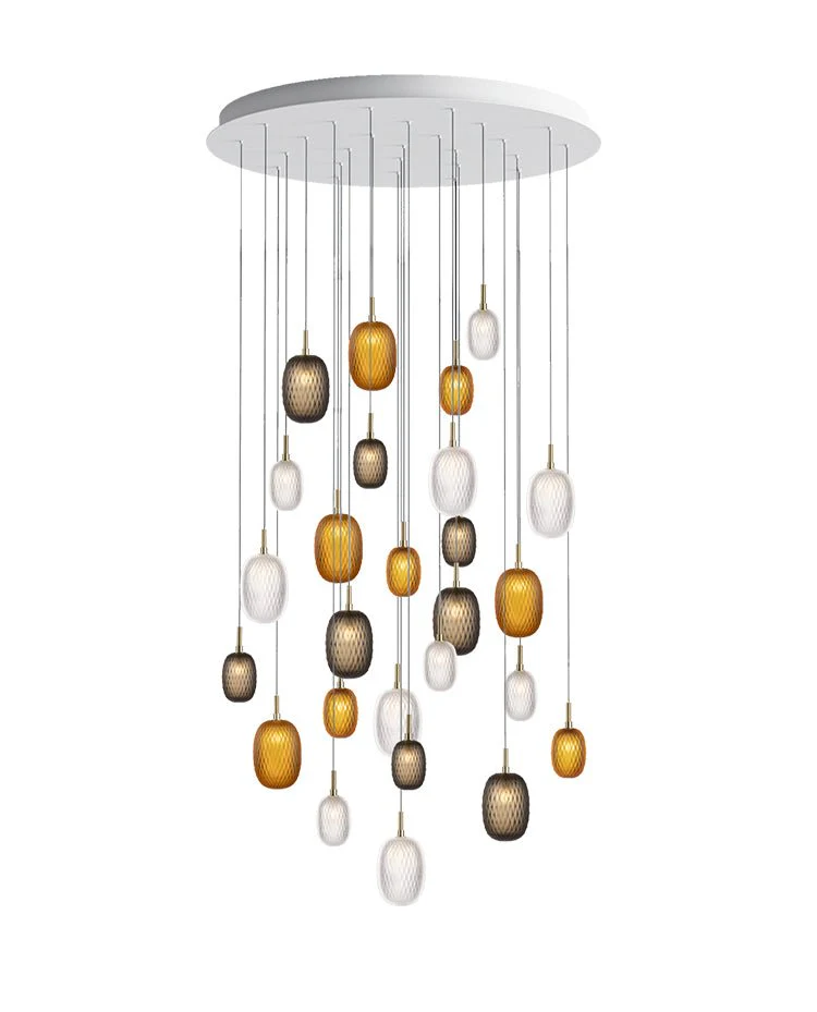 Galaxy Chromatic Gem Drop Spiral  Chandelier - Image 19