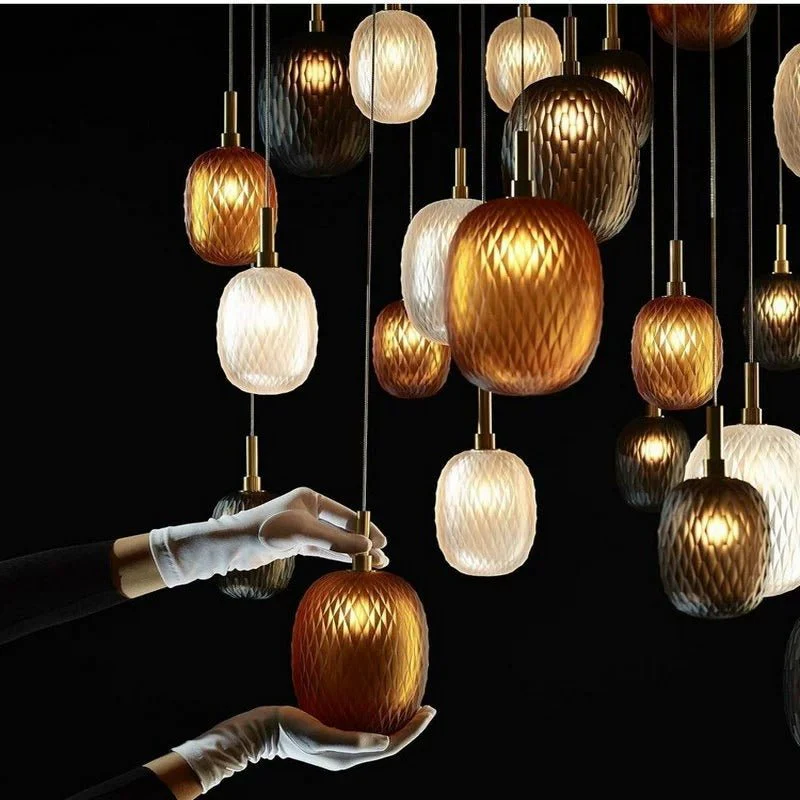 Galaxy Chromatic Gem Drop Spiral  Chandelier - Image 21