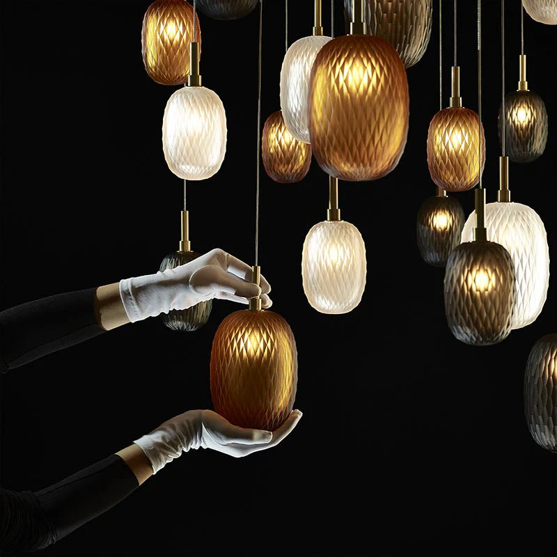 Galaxy Chromatic Gem Drop Spiral  Chandelier - Image 29