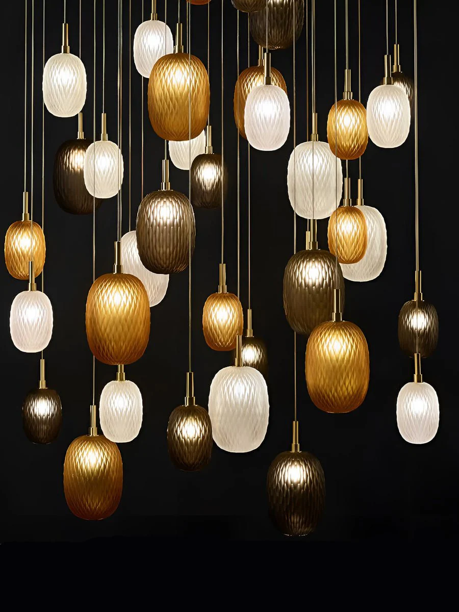 Galaxy Chromatic Gem Drop Spiral  Chandelier - Image 31