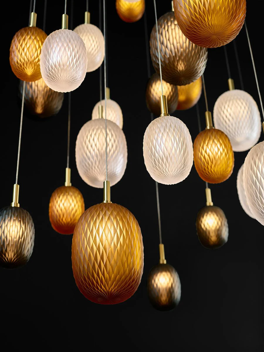 Galaxy Chromatic Gem Drop Spiral  Chandelier - Image 35