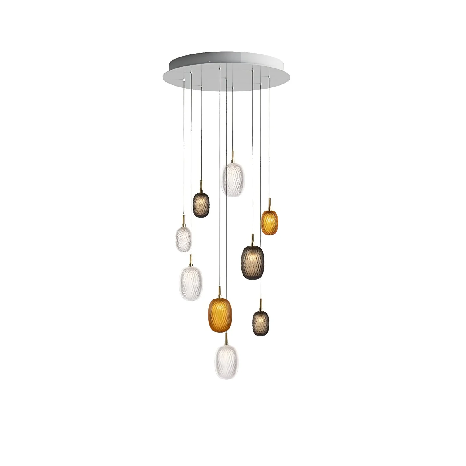 Galaxy Chromatic Gem Drop Spiral  Chandelier - Image 38