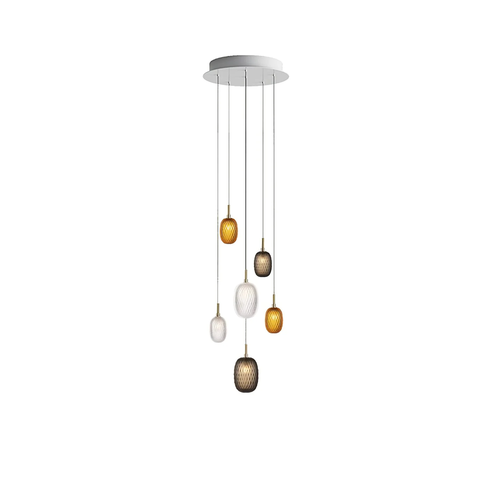 Galaxy Chromatic Gem Drop Spiral  Chandelier - Image 39