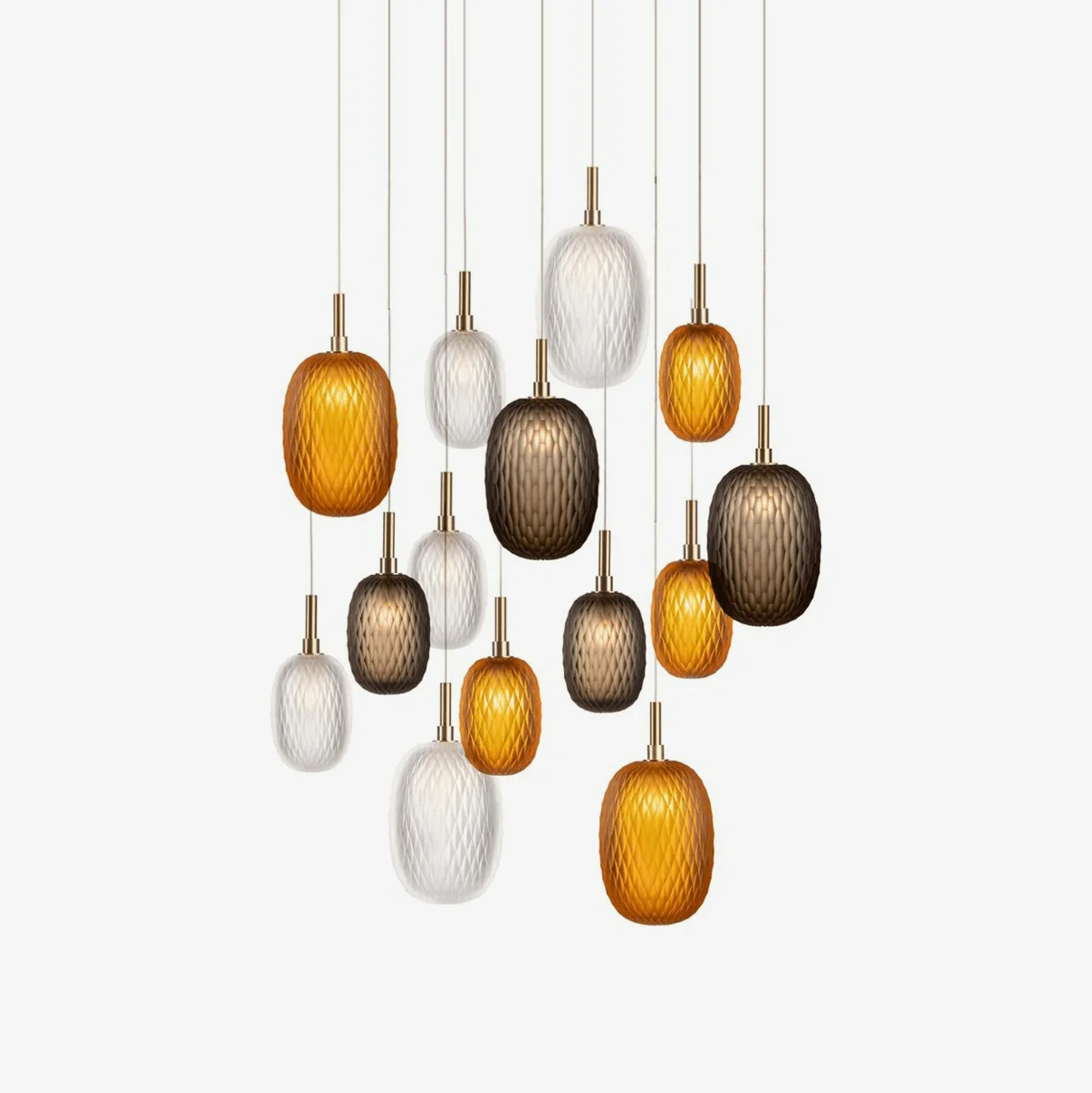 Galaxy Chromatic Gem Drop Spiral  Chandelier - Image 46