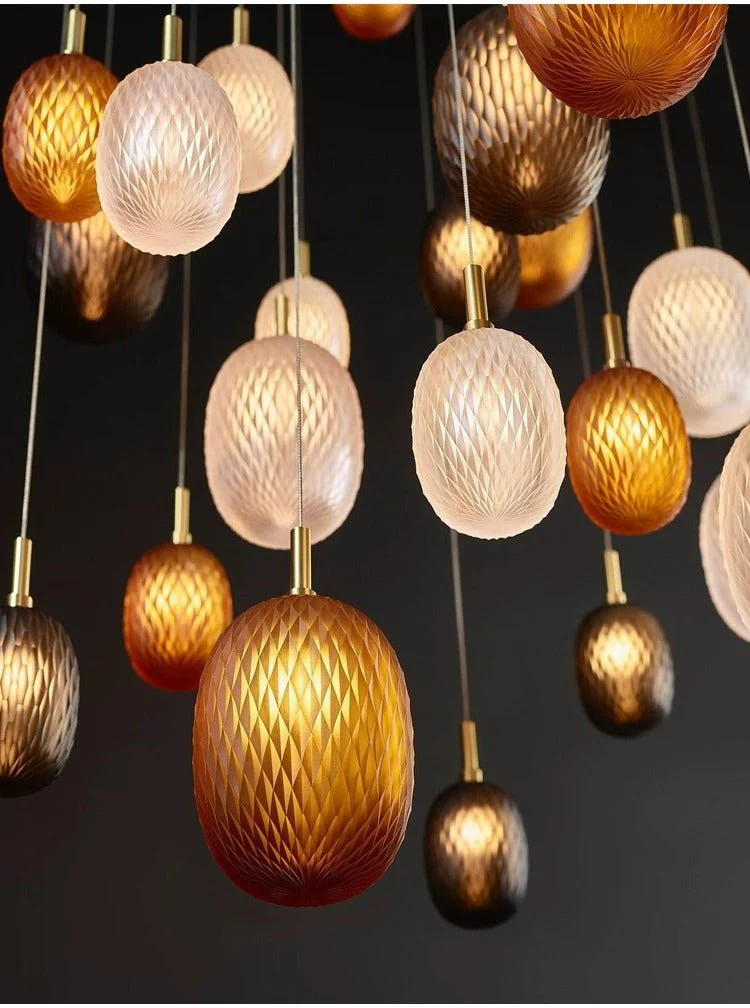 Galaxy Chromatic Gem Drop Spiral  Chandelier - Image 9