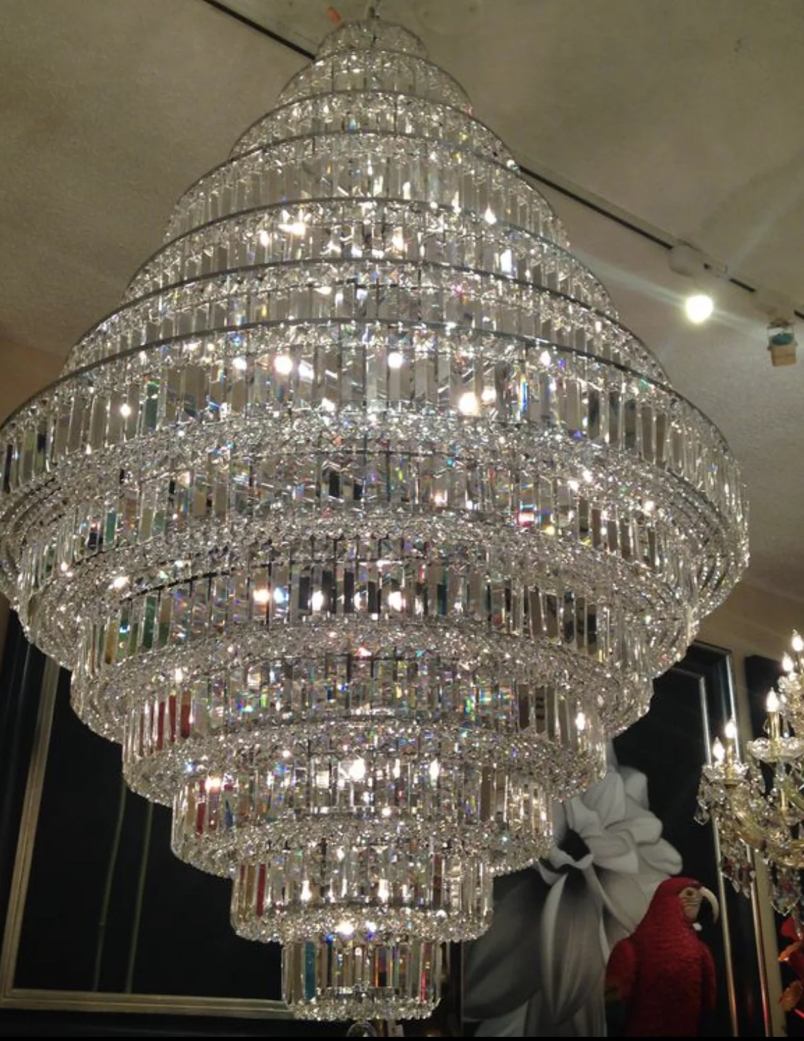Chrome/ Silver/ Gold Extra Large Chandelier For Foyer Living Room Staircase Crystal Ceiling Lighting Fixture - Image 15
