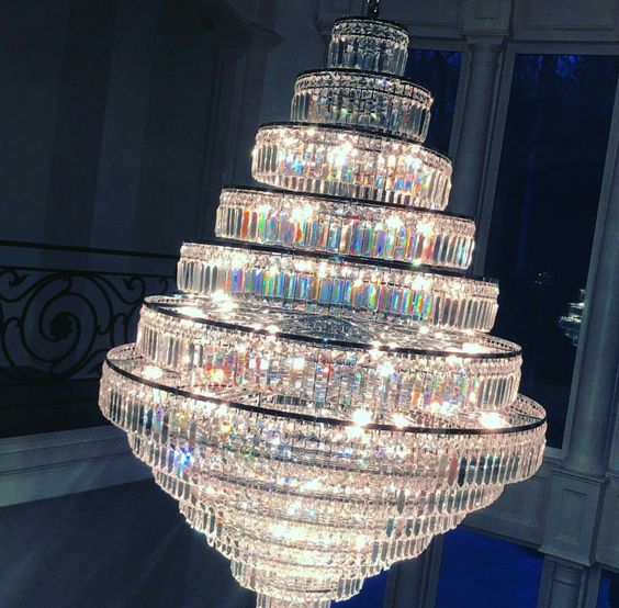 Chrome/ Silver/ Gold Extra Large Chandelier For Foyer Living Room Staircase Crystal Ceiling Lighting Fixture - Image 16