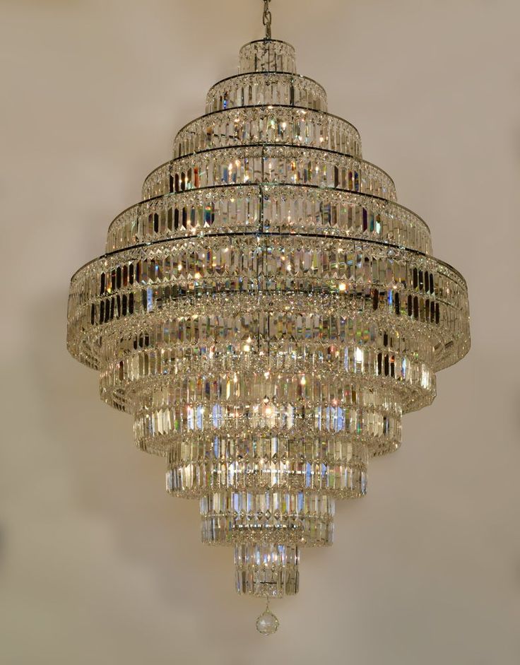 Chrome/ Silver/ Gold Extra Large Chandelier For Foyer Living Room Staircase Crystal Ceiling Lighting Fixture - Image 17