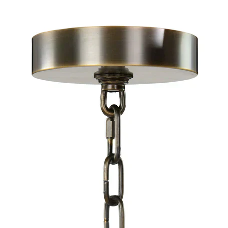 Churippu Branch Magnolia & Tulip Glass Bronze Vertical Twenty-One Light Chandelier - Image 8