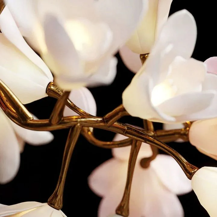 Circular Blossom Ceramic Chandelier - Image 12