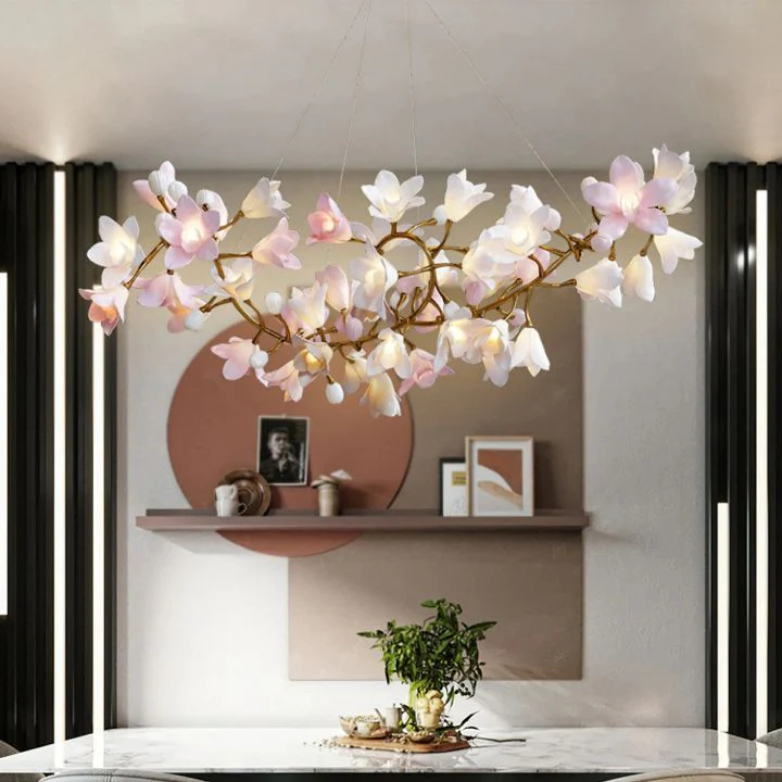 Circular Blossom Ceramic Chandelier - Image 9