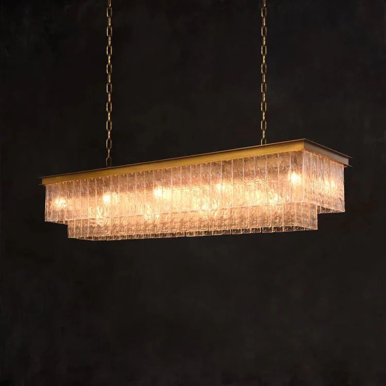 Claira Glass Rectangular Chandelier 41″49″52″72″