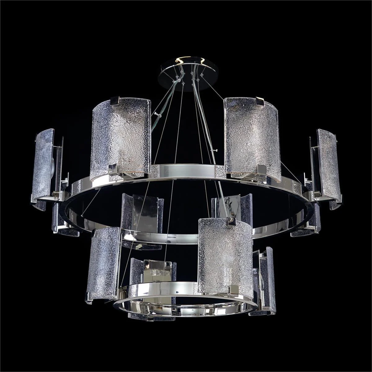 Claritas Ten-Light Horizontal Chandelier, Brass - Image 2
