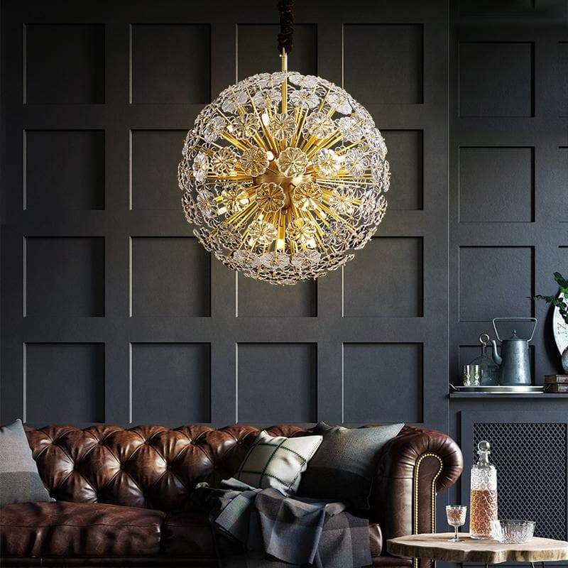 Classic Brass Dandelion Chandelier - Image 3