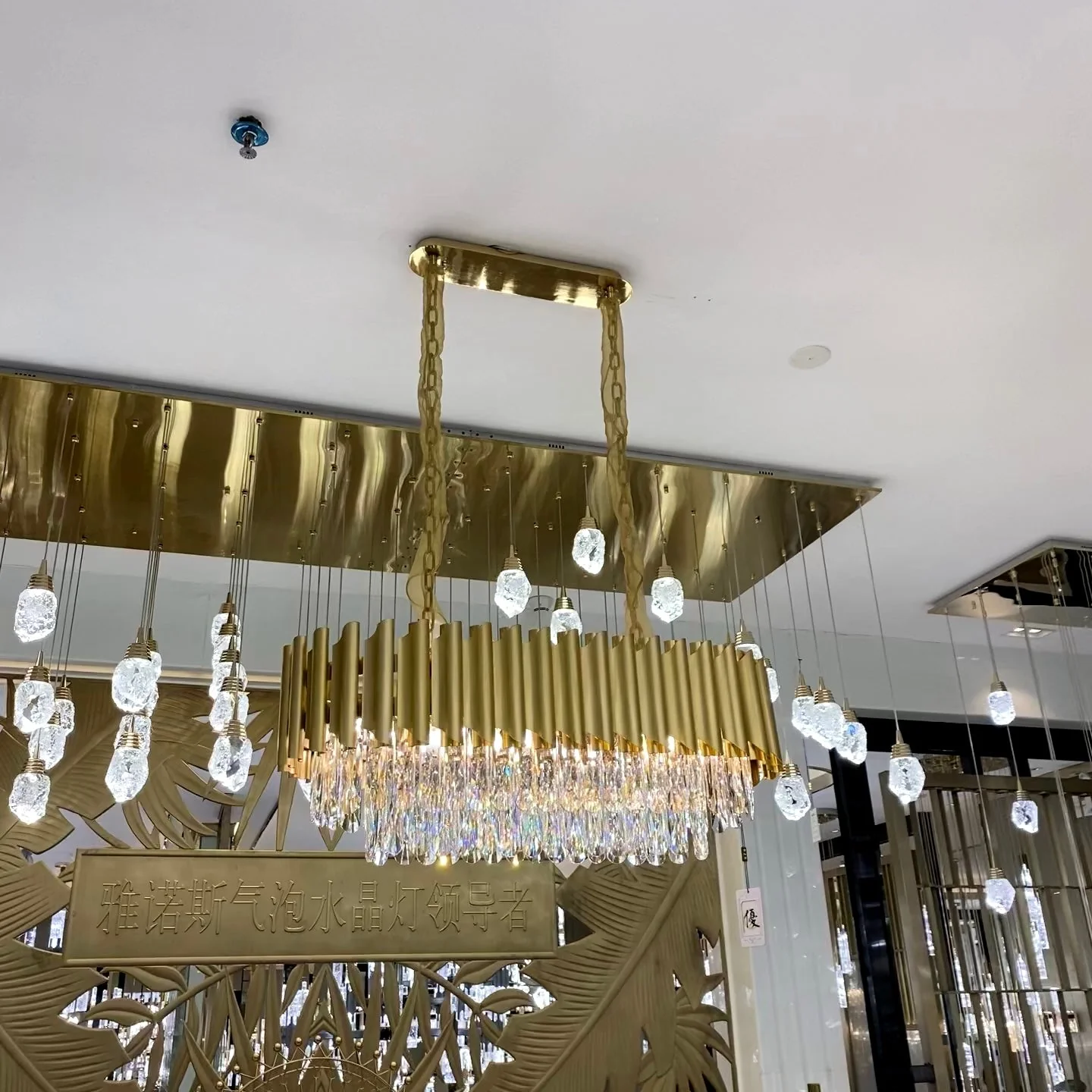 Classic Modern Round/Rectangle Crystal Chandelier in Gold Finish for Living/Dining Room - Image 5