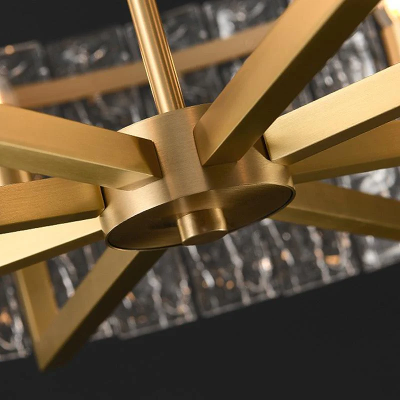 Classic Moire Crystal Round Chandelier - Image 10