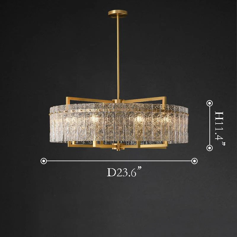Classic Moire Crystal Round Chandelier - Image 12