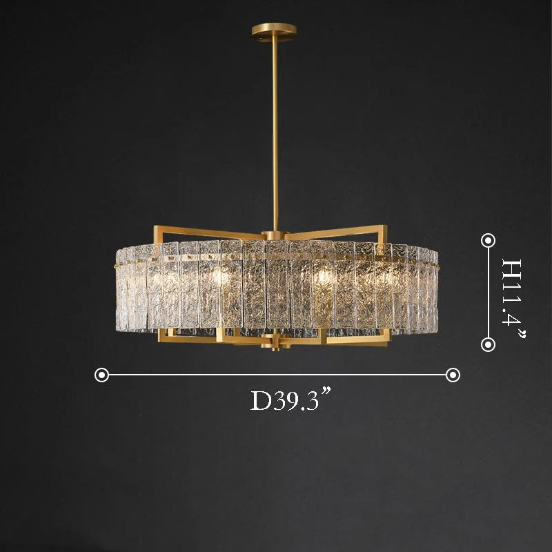 Classic Moire Crystal Round Chandelier - Image 14