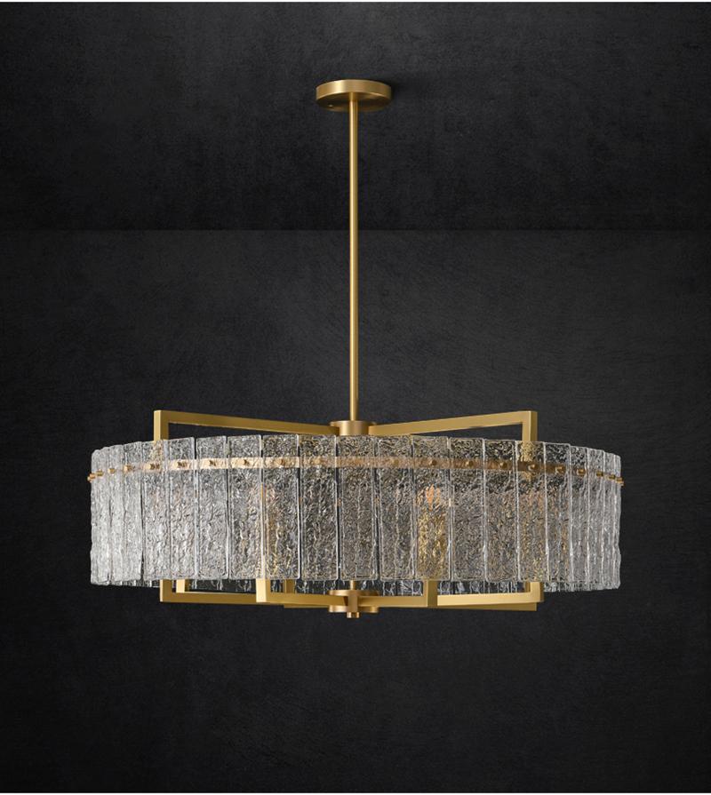 Classic Moire Crystal Round Chandelier - Image 2