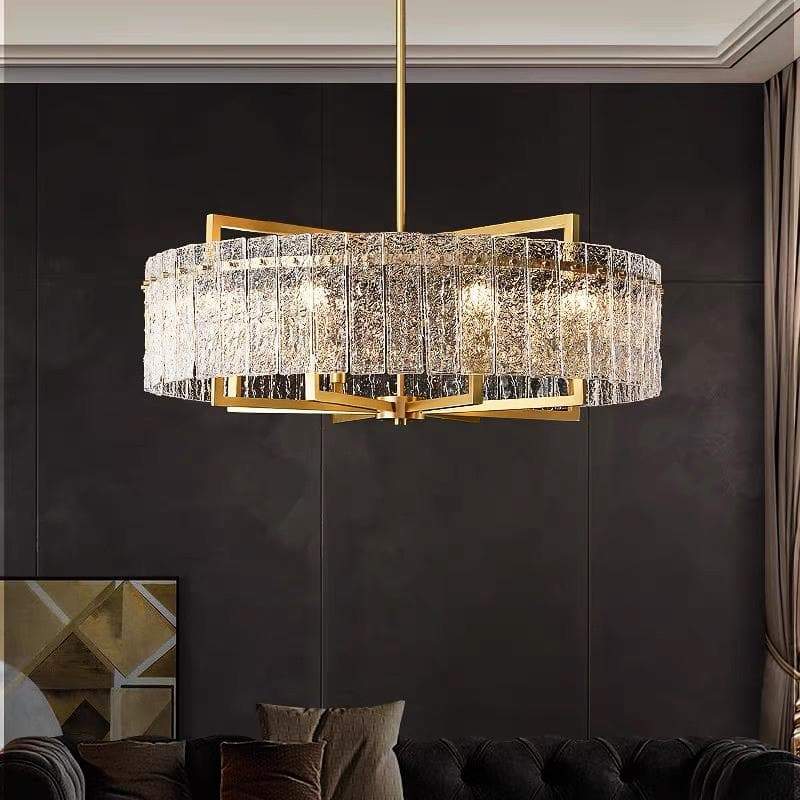 Classic Moire Crystal Round Chandelier - Image 4